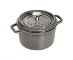 Staub 1101618 Cocotte Ronde Gris Graphite 16 cm