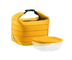 Guzzini, Petit Sac Isotherme A/Compartiment Fraicheur Handy, (Bag) 22 x 18 x h22 cm; (Container) 19,6 x 19,6 x h7 cm - 1400cc