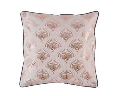douceur dintÃ©rieur coussin dehous 40x40cm metallise goldy rose/anthracite