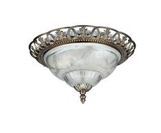 The Lighting House Plafonnier 120 W Antique Brass