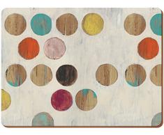 Creative Tops Wine Premium Lot de 6 Sets de Table avec Dos en liÃ¨ge, Bois Dense, Multicolore, Large Placemats