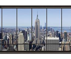 Papier Peint poster panoramique PENTHOUSE NEW YORK 4 x 2,70 m | DÃ©co et photo murale XXL QualitÃ© HD Scenolia