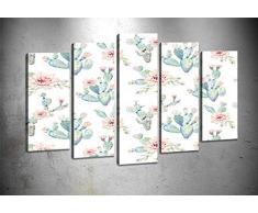 Bonamaison Peinture sur toile, multicolore, 100 x 60 cm, 5 unit - ConÃ§u et fabriquÃ© en Turquie