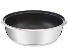 Lagostina - 12143541826 - Maestria PoÃªle Wok 26 cm Inox Anti-AdhÃ©sive Tous Feux Dont Induction (Vendue sans poignÃ©e)