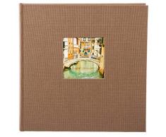 Goldbuch Album Photo, Bella Vista Trend 2, 30Â x 31Â cm 60Â Pages Blanches avec Pergamin, Lin, Golden Orange, 27717, Carton, Coffe Bronze, 30 x 31 cm