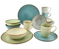 Creatable 19951 Service de table Pierre Multicolore 34 x 31,5 x 33 cm 16 pièces