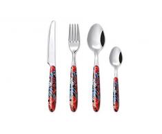 Excelsa Kimono Carpe Service de 24 couverts en acier inoxydable 18/0