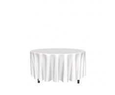 Soleil docre Alix Nappe, Polyester, Blanc, Diametre 300 cm