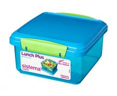 Sistema to Go BoÃ®te LunchÂ Plus avec Couverts 1,2Â L Assortiment de Couleurs, Plastique, Coleurs Assorties, 1 Item