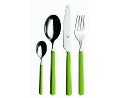 Mepra 10G722024 Ménagère de 24 Pièces Millenium Vert Gazon