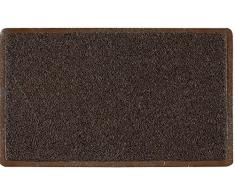 ID Mat 608010 Itinéraire Tapis Paillasson Fibre Vinyle Marron 80 x 60 x 1,10 cm