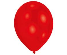 amscan International Ballons de baudruche 27,5 cm-Rouge-Lot de 50
