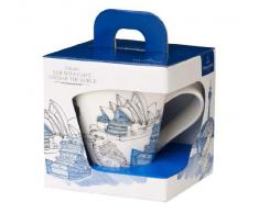 Villeroy & Boch Cities of the World Tasse à café, Sydney, Hauteur: 11 cm, Porcelaine Premium, Blanc/Multicolore
