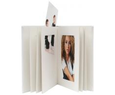 Deknudt Frames S66DA1 Album Passe-Partout pour 10 Photos Cuir Blanc 10 x 15 cm