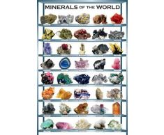 Empire Poster Minéraux du Monde en Anglais