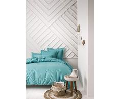 Today Housse de Couette 100% Coton 57 Fils, Vert Diabolo Menthe, 140 x 200 cm