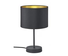 Trio-Leuchten 508200179 Lampe de Table, MÃ©tal, Schwarz Matt/Gold