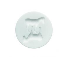Silikomart 71.416.00.0096 Moule pour Pâte à Sucre SLK316 Chevaux Silicone Blanc