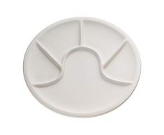 Küchenprofi 2110202200 Plat à Fondue Blanc à 26 cm