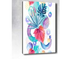 Bonamaison Peinture sur toile, multicolore, 70 x 100 cm - ConÃ§u et fabriquÃ© en Turquie