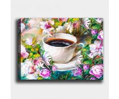 Bonamaison Peinture sur toile, multicolore, 30 x 40 cm - Conçu et fabriqué en Turquie