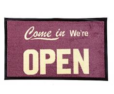 La Finesse Paillasson Nylon/PVC Noir/Gris, One