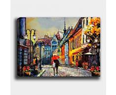 Bonamaison Peinture sur toile, multicolore, 40 x 60 cm - ConÃ§u et fabriquÃ© en Turquie