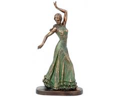 Sukima Decor Figurine avec Motif flamande, RÃ©sine, Vert, 17Â cm