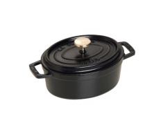 Staub 1101525 Cocotte Ovale Noir Mat 15 cm