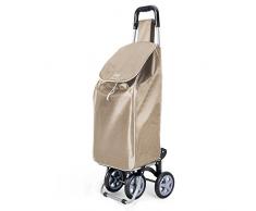 Metaltex Trillium Chariot de Courses 90x45x5 cm Or
