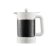 Bodum - K11683-913 - Bean Set - Cafetière à Piston pour Café Glacé 12 Tasses - 1,5 L - Blanc