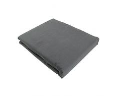 Lovely Casa D24820010 Alicia Drap Plat Coton Anthracite 300 x 240 cm