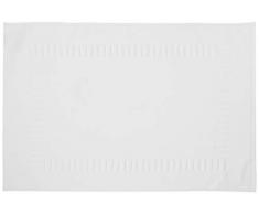 Lasa Home Tapis de Bain, Coton, Blanc, 50x70x1 cm