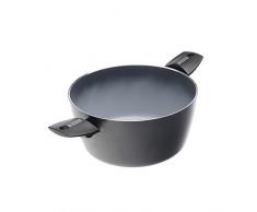 Moneta – Azul Finegres Casserole 2 poignées en aluminium, 20 cm, Gris