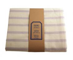 Campagne Table Linen Nappe à rayures Rose