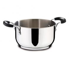 Lagostina Briosa Casserole avec 2Â poignÃ©es, Acier Inoxydable 18 cm Acier