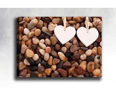 Bonamaison Peinture sur toile, multicolore, 70 x 100 cm - Conçu et fabriqué en Turquie