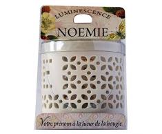 La Carterie 76009099 Photophore Ã Bougie Chauffe Plat, Porcelaine, Blanc, 11,1 x 7 x 7 cm