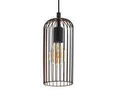 EGLO Serie ROCCAMENA Suspension 1 ampoule. Noir, cuivre.