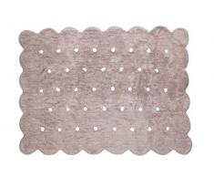 Aratextil Cookie Tapis Enfant, Coton, Taupe, 120Â x 160Â cm