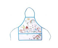 Créateur de génie Tablier sans Manche à Poche, Polyester, Blanc, 106x0,3x61 cm