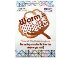 Warm Société Chaud Chaud et Blanc ouate en Coton avec Berceau 45 x 152 cm