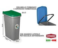 Stefanplast Poubelle, Vert, 25Â Lt