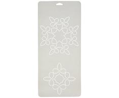 Sten Source 8Â x 45,7Â cm avec Couette Pochoirs avec 6/20,3Â cm C. L. Loopy Feuille Blocs par Barbara Chainey