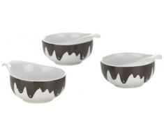 Kela 66488 lot de 3 coupelles Ã fondue en cÃ©ramique, Blob
