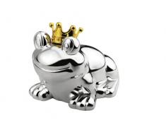 Zilverstad 6144261 Tirelire Grenouille ArgentÃ© LaquÃ©