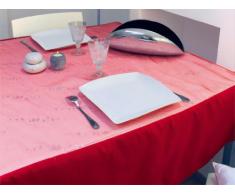 Soleil dOcre 817391 Happiness Nappe Rectangle Polyester Rouge 140 x 240 cm