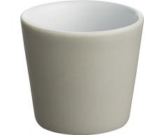 Alessi Dc03/76 Lg Tonale Petite Tasse en Céramique Stoneware, Light Grey, Set de 4 Pièces