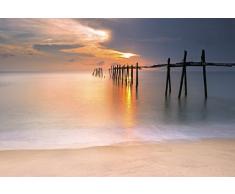 Papier Peint dÃ©co poster COUCHER DE SOLEIL 3 x 2,70 m | DÃ©co et photo murale XXL QualitÃ© HD Scenolia