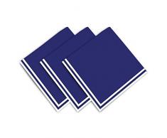 Soleil docre Chat Serviette de Table, Coton, Bleu, 45 x 45 cm